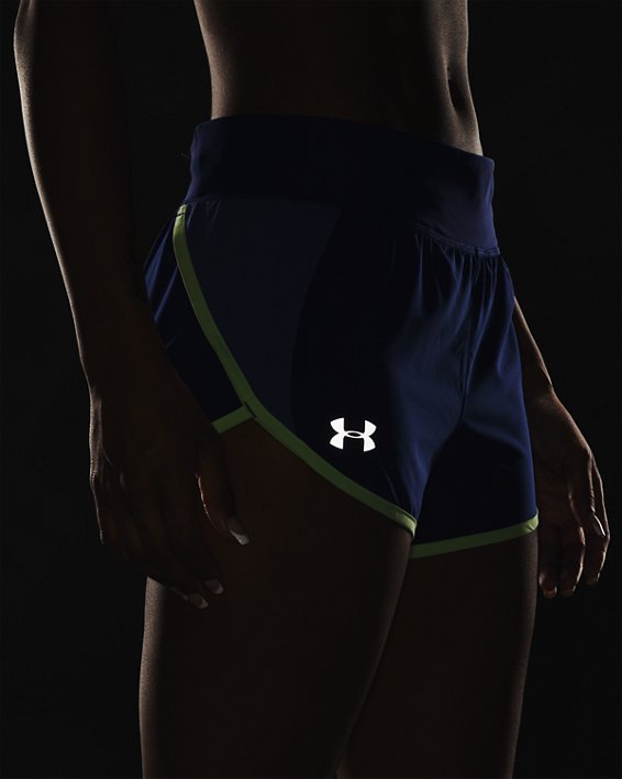 Women's UA Speedpocket Shorts, Blue, pdpMainDesktop image number 4